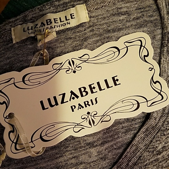 SALE $10 Gray tee w/bead & stud accents NWT•Multiple Sizes - Picture 8 of 8